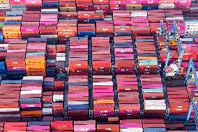 Qingdao Port Container Trade