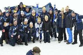 SWEDEN ROYALS AT NORDIC SKI WORLD CHAMPIONSHIPS WOMEN'S 50 KMS