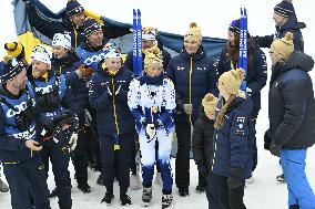 SWEDEN ROYALS AT NORDIC SKI WORLD CHAMPIONSHIPS WOMEN'S 50 KMS