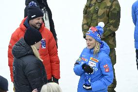 SWEDEN ROYALS AT NORDIC SKI WORLD CHAMPIONSHIPS WOMEN'S 50 KMS