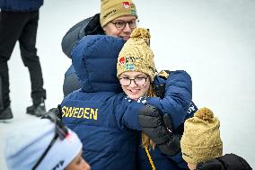 SWEDEN ROYALS AT NORDIC SKI WORLD CHAMPIONSHIPS WOMEN'S 50 KMS