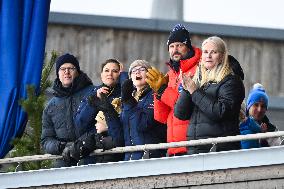 SWEDEN ROYALS AT NORDIC SKI WORLD CHAMPIONSHIPS WOMEN'S 50 KMS