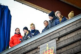 SWEDEN ROYALS AT NORDIC SKI WORLD CHAMPIONSHIPS WOMEN'S 50 KMS