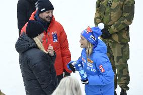 SWEDEN ROYALS AT NORDIC SKI WORLD CHAMPIONSHIPS WOMEN'S 50 KMS