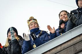 SWEDEN ROYALS AT NORDIC SKI WORLD CHAMPIONSHIPS WOMEN'S 50 KMS