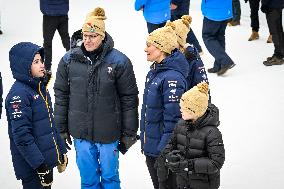 SWEDEN ROYALS AT NORDIC SKI WORLD CHAMPIONSHIPS WOMEN'S 50 KMS