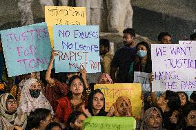 Students Protest Against Rape In Bangladesh