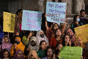 Students Protest Against Rape In Bangladesh