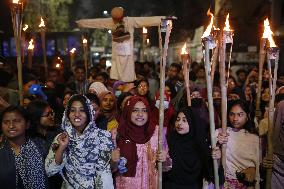 Student Protest Against Rape In Bangladesh