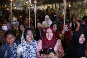 Student Protest Against Rape In Bangladesh