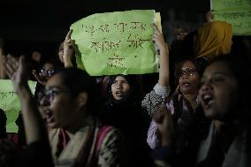 Student Protest Against Rape In Bangladesh