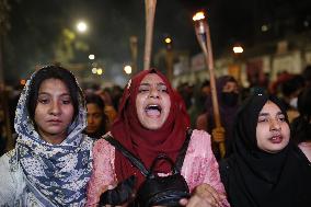 Student Protest Against Rape In Bangladesh