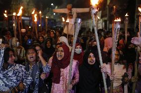 Student Protest Against Rape In Bangladesh