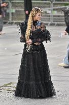 PFW Valentino Outside Arrivals