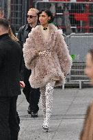 PFW Valentino Outside Arrivals