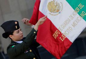 Claudia Sheinbaum, President Of Mexico, Offered A Message At The Zócalo In Mexico City, Where She Presented A Strategy To Streng