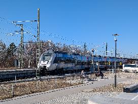 DB Regional Train At Murnau Railway Station