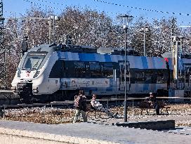 DB Regional Train At Murnau Railway Station