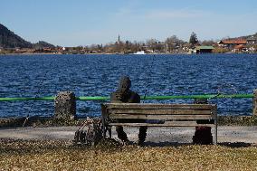 A Sunny Afternoon At Bavarian Lake Schliersee