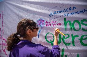 International Women's Day Demonstration In Queretaro