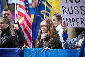 Unite For Ukraine March In NYC