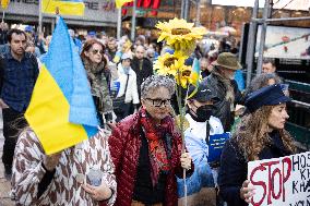 Unite For Ukraine March In NYC