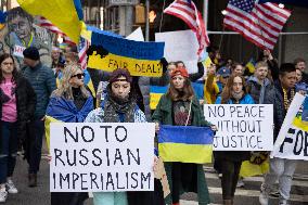 Unite For Ukraine March In NYC