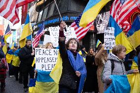 Unite For Ukraine March In NYC