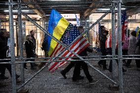 Unite For Ukraine March In NYC