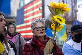 Unite For Ukraine March In NYC