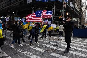 Unite For Ukraine March In NYC