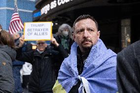 Unite For Ukraine March In NYC