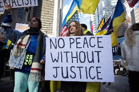 Unite For Ukraine March In NYC