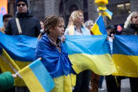 Unite For Ukraine March In NYC