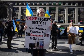 Unite For Ukraine March In NYC