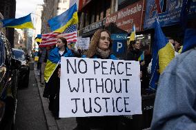 Unite For Ukraine March In NYC