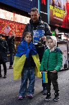 Unite For Ukraine March In NYC