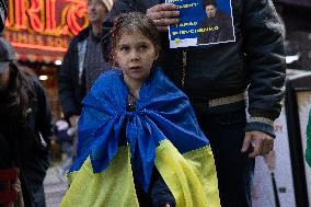 Unite For Ukraine March In NYC