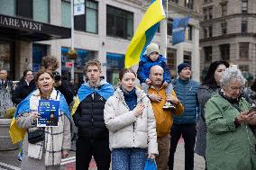 Unite For Ukraine March In NYC