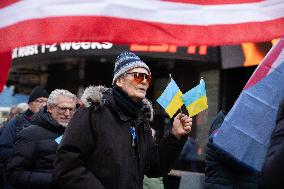 Unite For Ukraine March In NYC