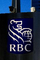 Signage For American And Canadian Banking Institutions In Downtown Toronto