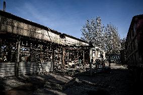 Repairing volunteer workshop in Zaporizhzhia after Russian drone attack