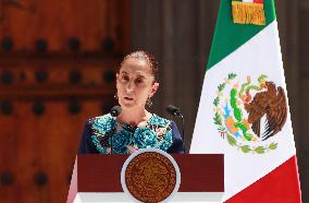 Claudia Sheinbaum's Briefing Assembly - Mexico