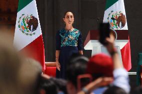 Claudia Sheinbaum's Briefing Assembly - Mexico