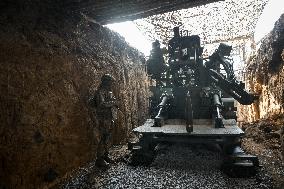 Ukrainian artillery unit in Zaporizhzhia direction