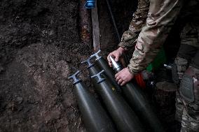 Ukrainian artillery unit in Zaporizhzhia direction