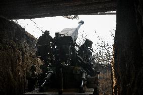 Ukrainian artillery unit in Zaporizhzhia direction