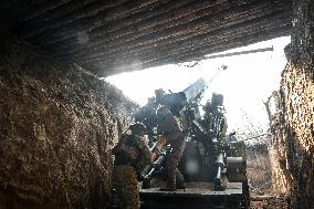 Ukrainian artillery unit in Zaporizhzhia direction