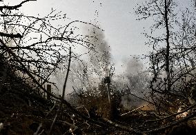 Ukrainian artillery unit in Zaporizhzhia direction