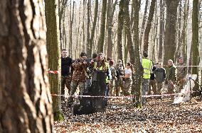 Lviv schoolchildren compete outside Roman Shukhevych Museum